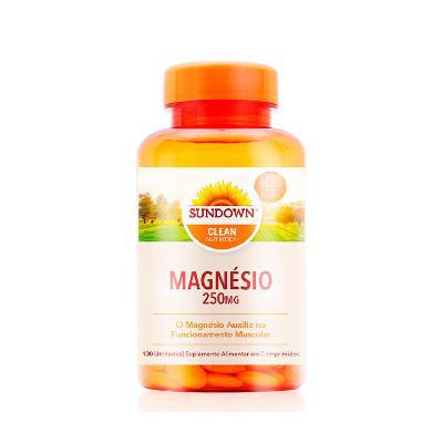 Vitamina Sundown Magnesium Oxide 250mg 100 Cápsulas